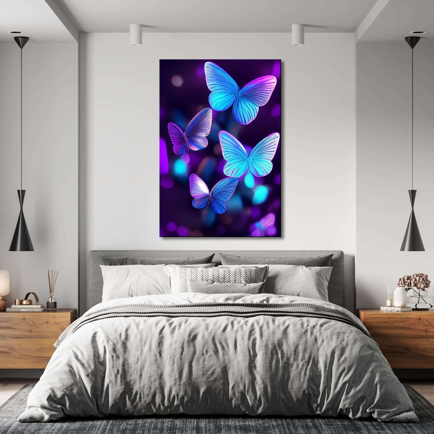 Butterflies In Flight Wall Art