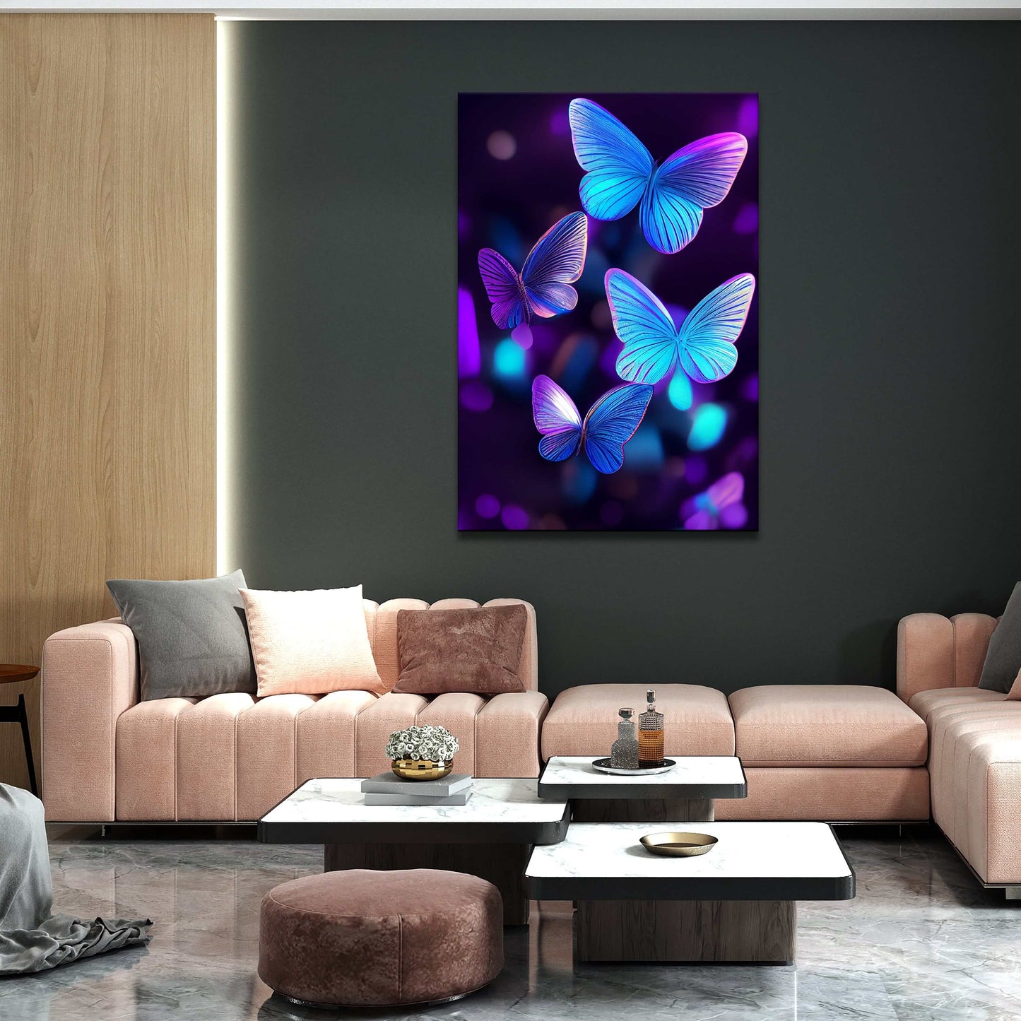 Butterflies In Flight Wall Art