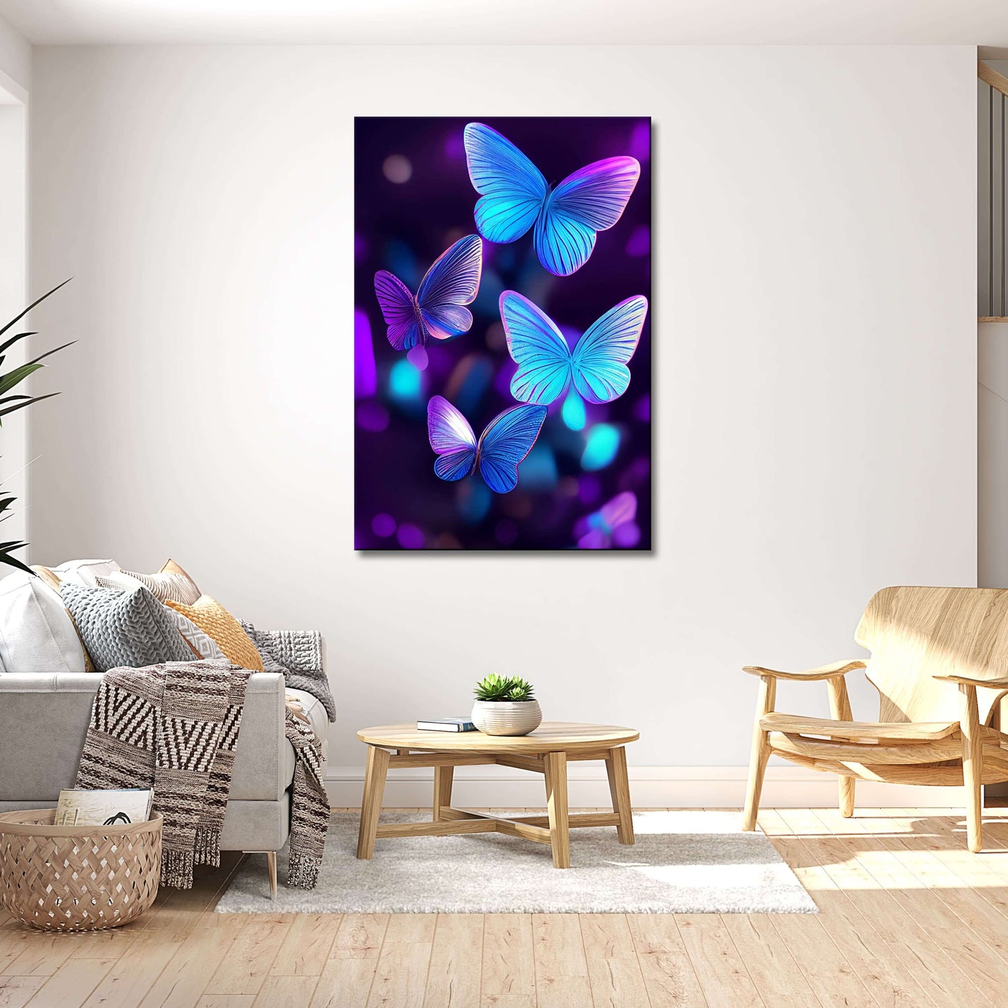 Butterflies In Flight Wall Art