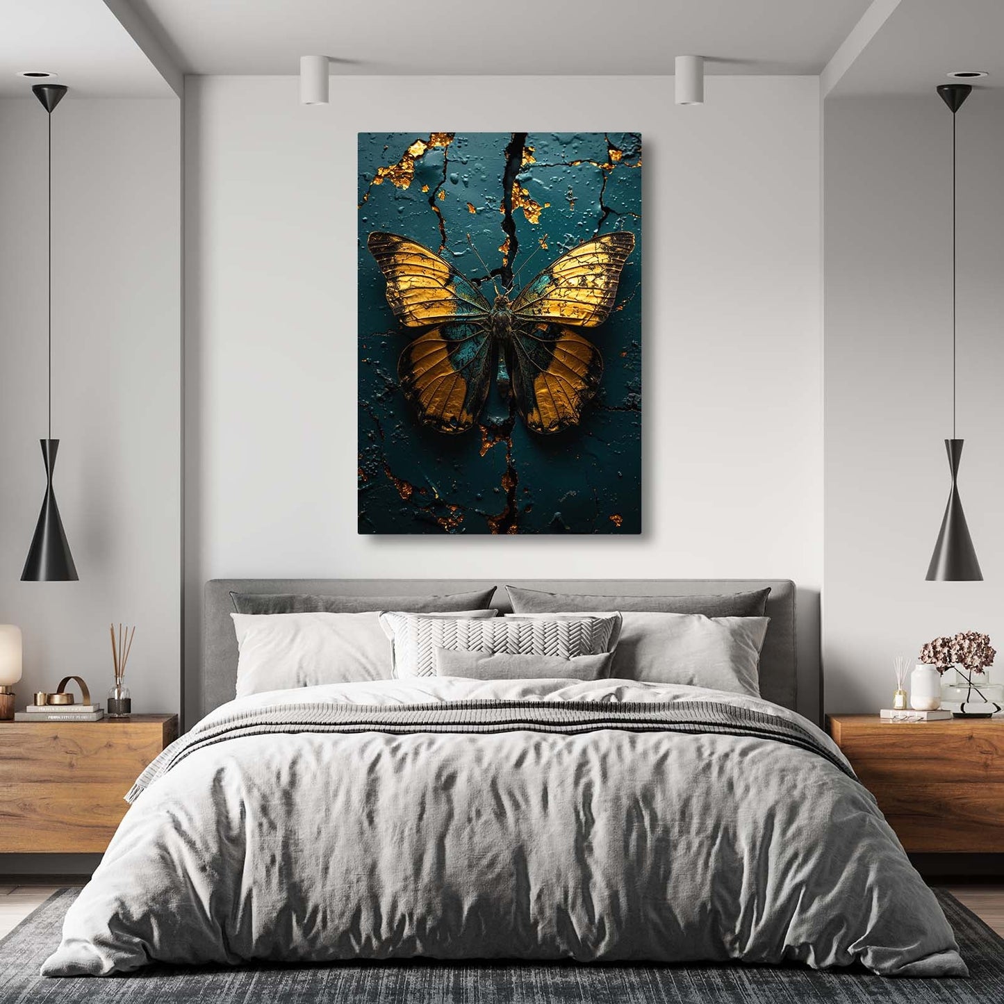 Butterfly Kintsugi Wall Art