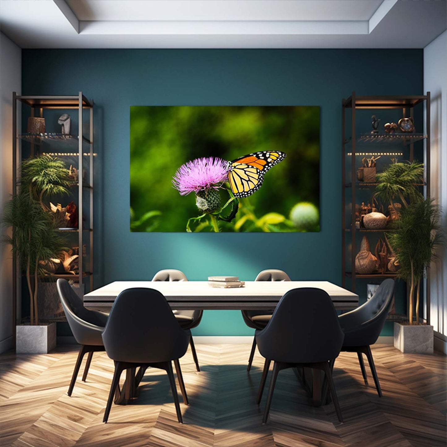 Butterfly On Thistle Photography Wall Art