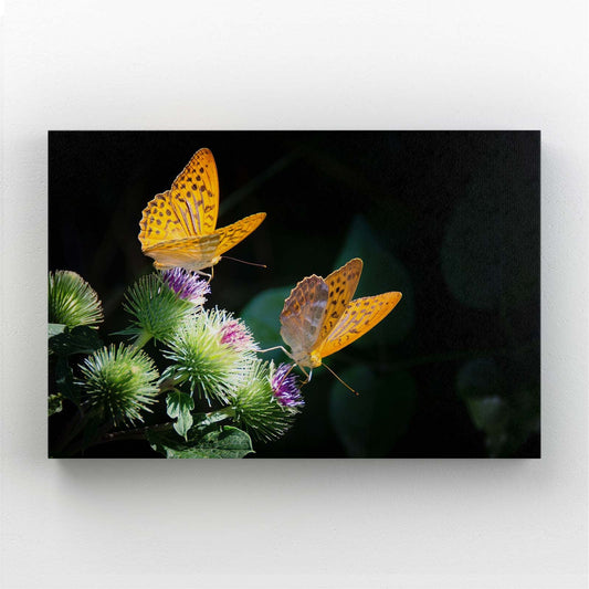 Butterfly Sunflowers Wall Art