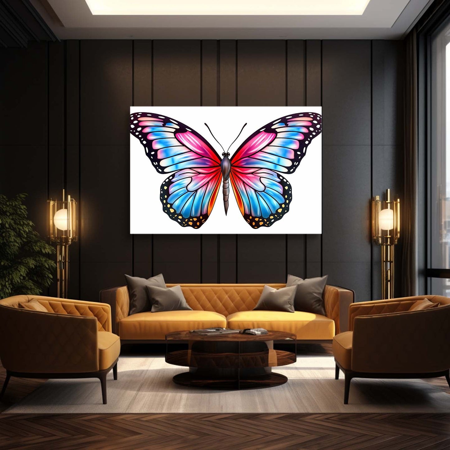Candy Color Butterfly Wall Art
