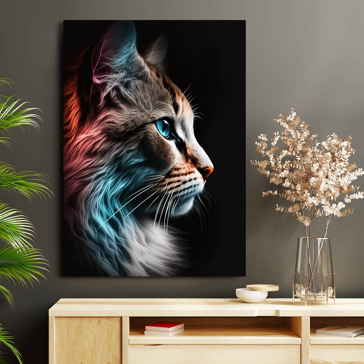 Canvas Cat Art