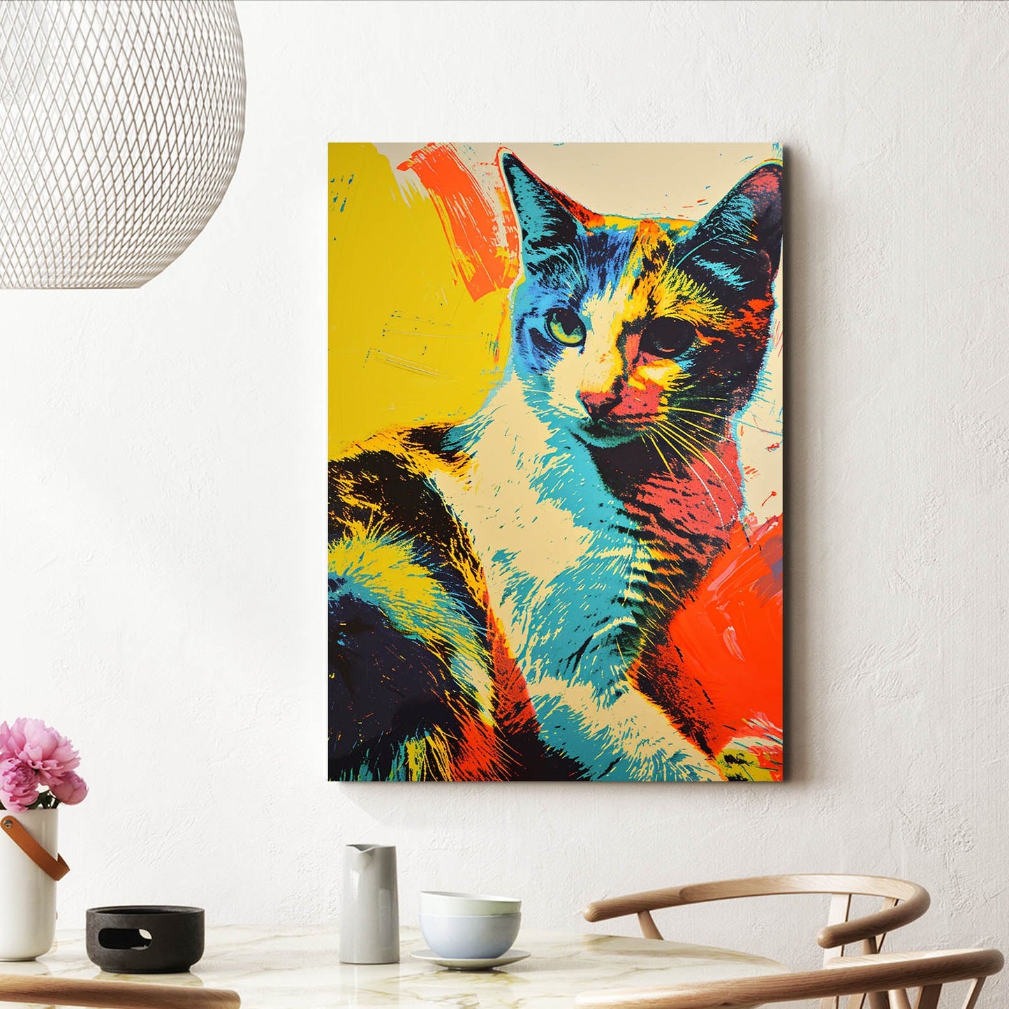 Canvas Cat Print