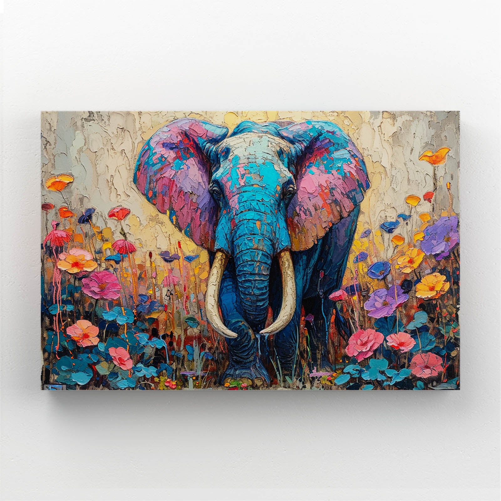 Canvas Elephant Wall Art