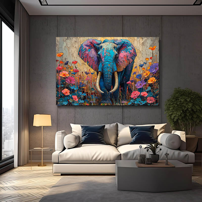 Canvas Elephant Wall Art