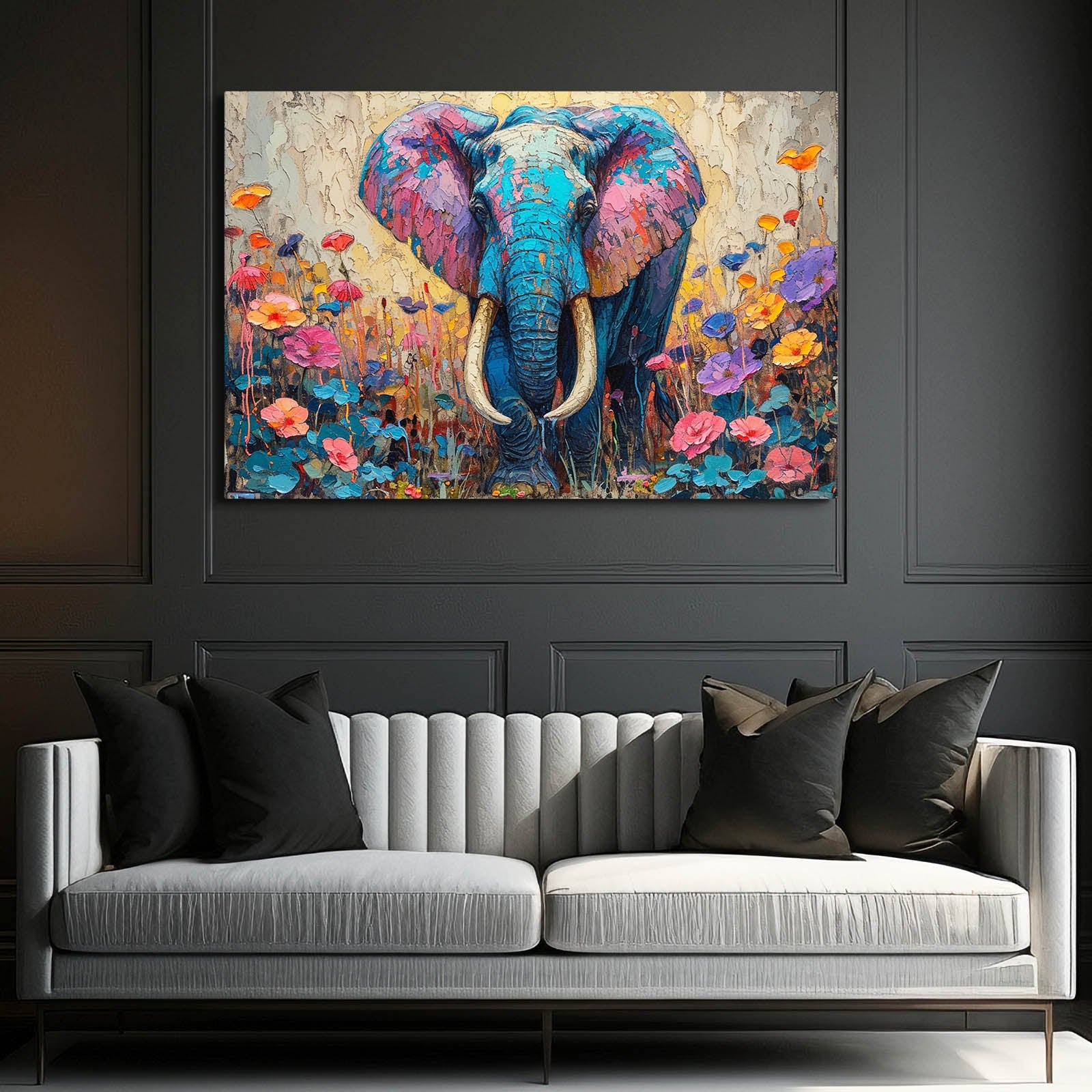 Canvas Elephant Wall Art