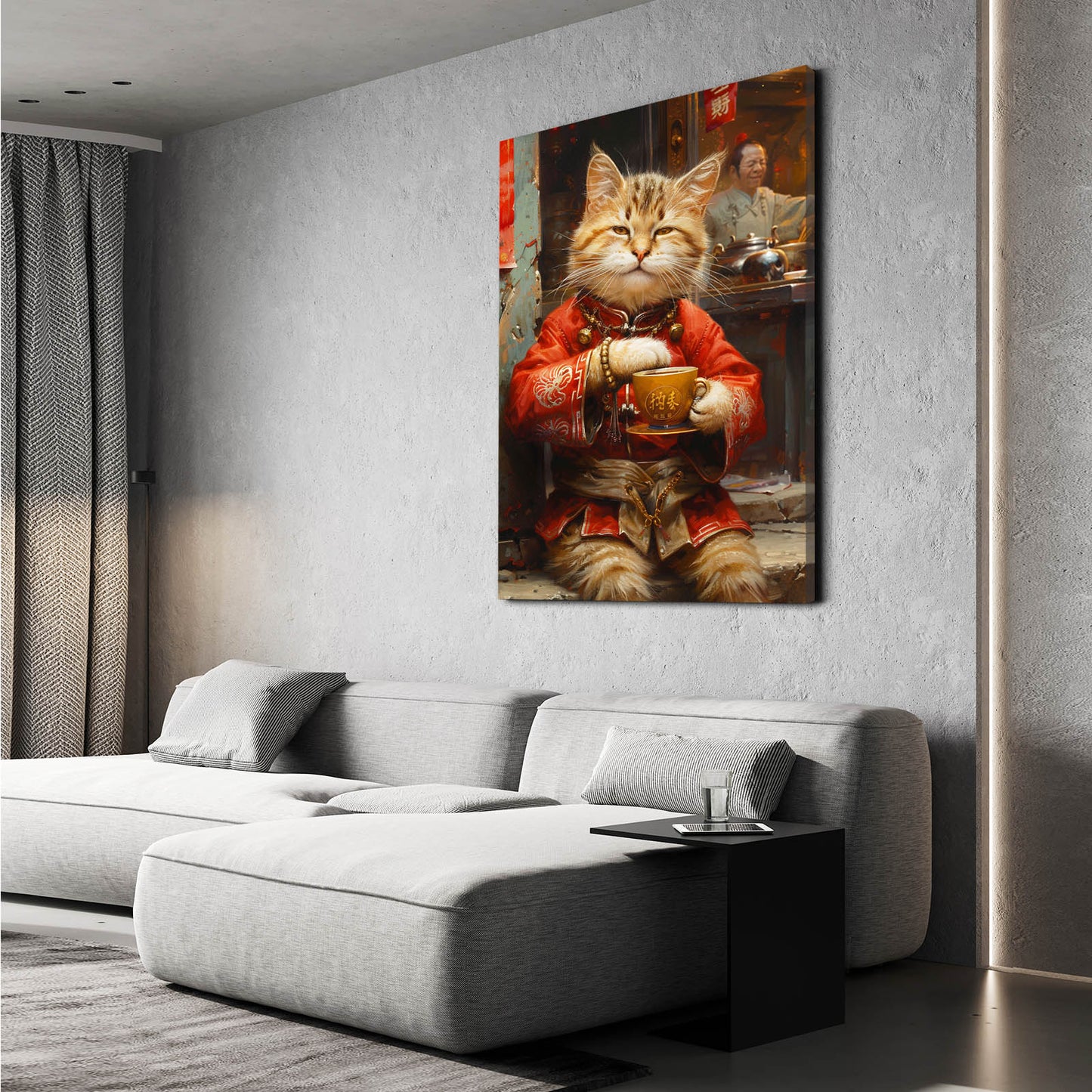 Cat And Cup Wall Art