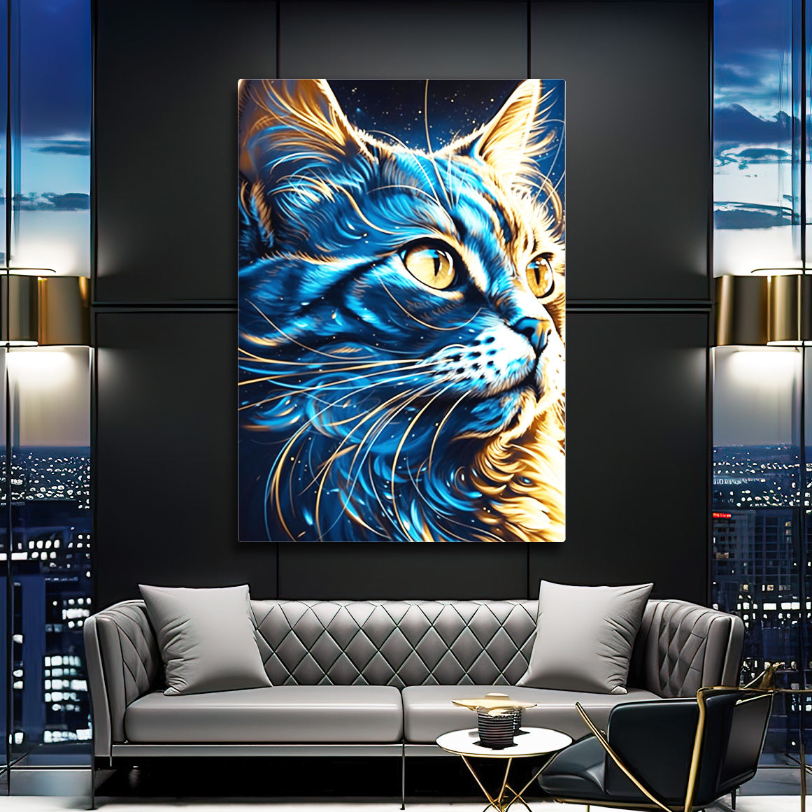 Cat Art Wall