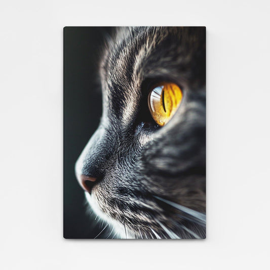 Cat Canvas Print – angled canvas view on white background
