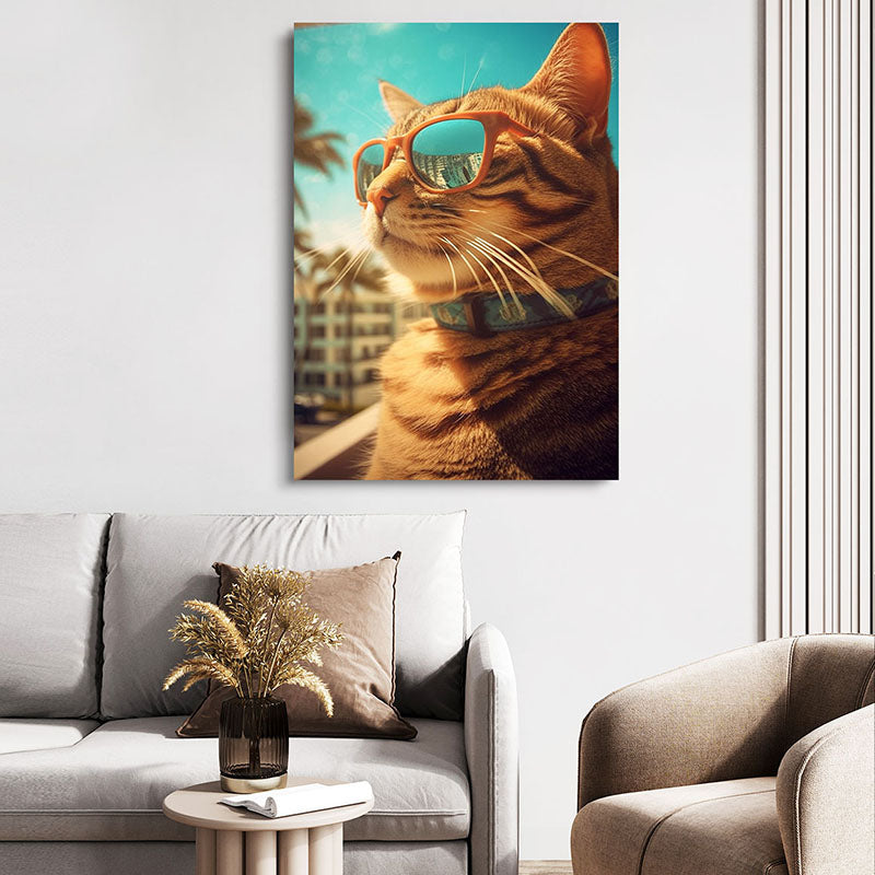 Cat Funny Wall Art