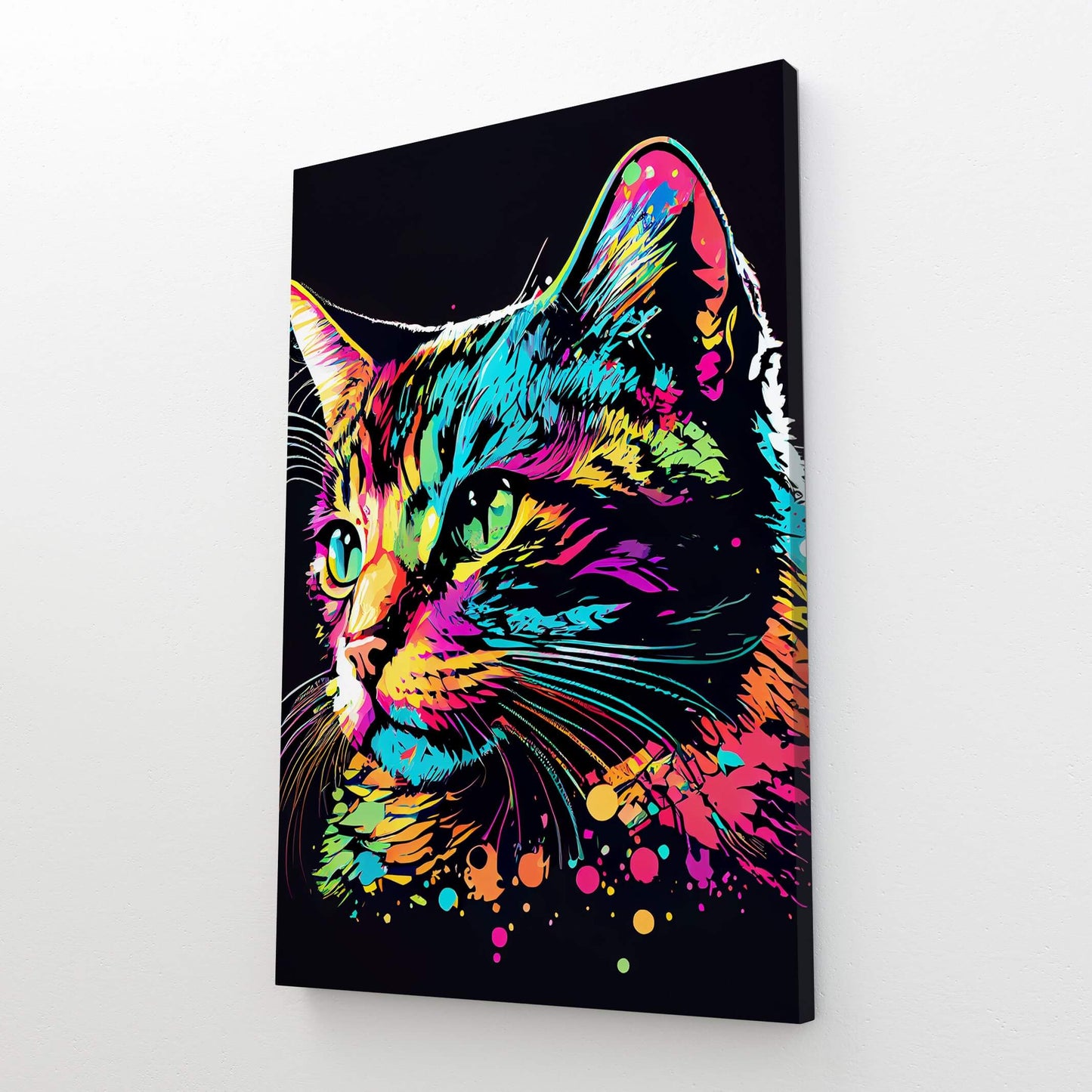 Cat Powerful Color Wall Art