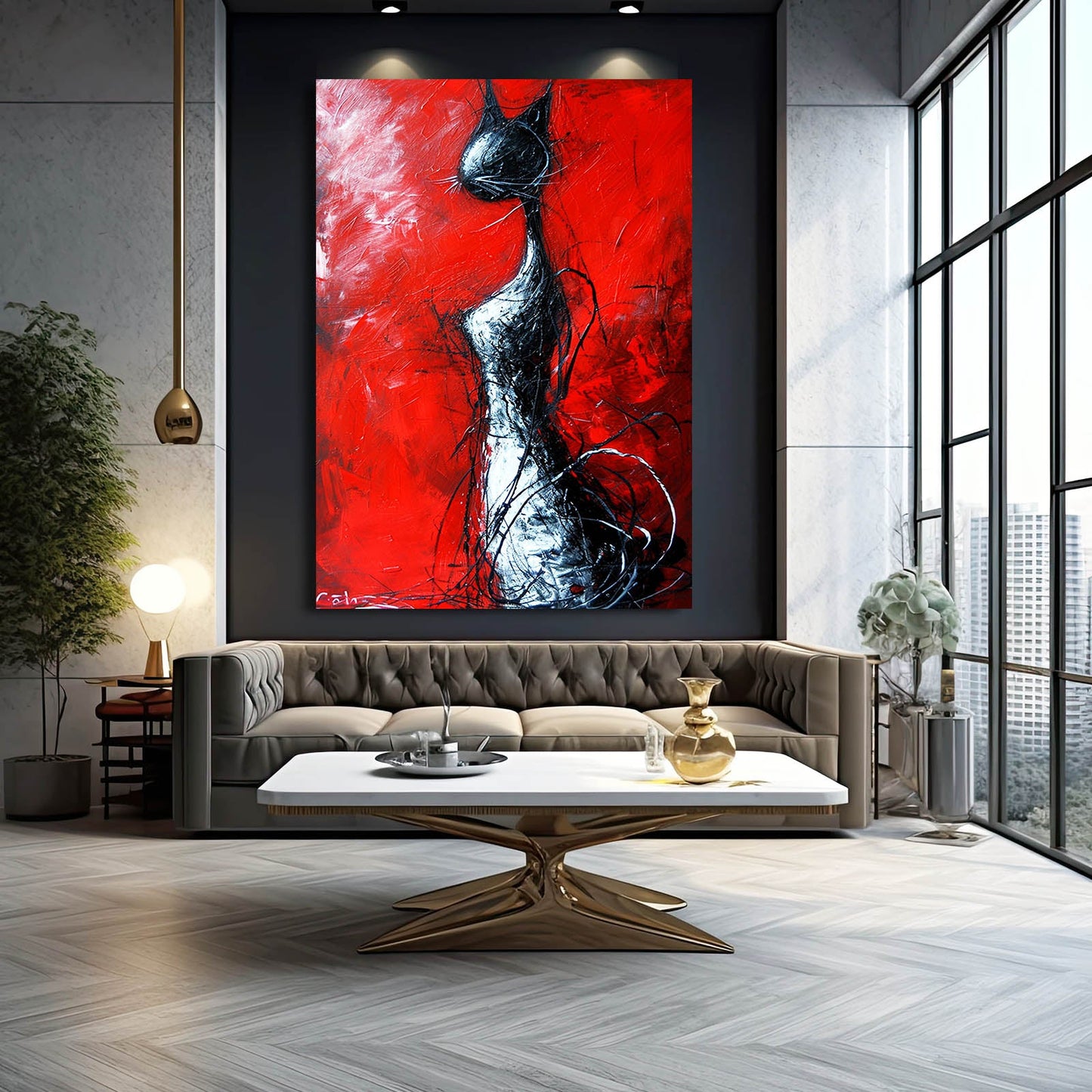 Cat Wall Art Artistic