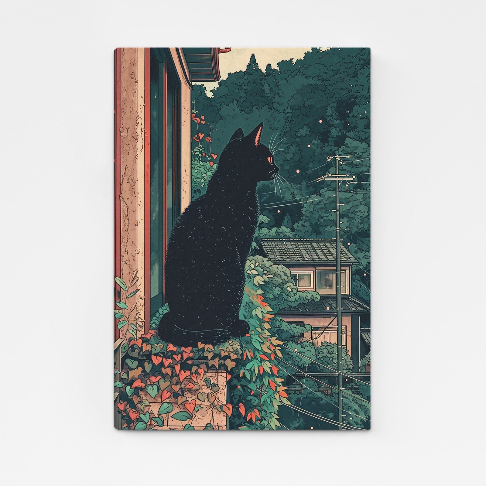 Cat Wall Art Japanese