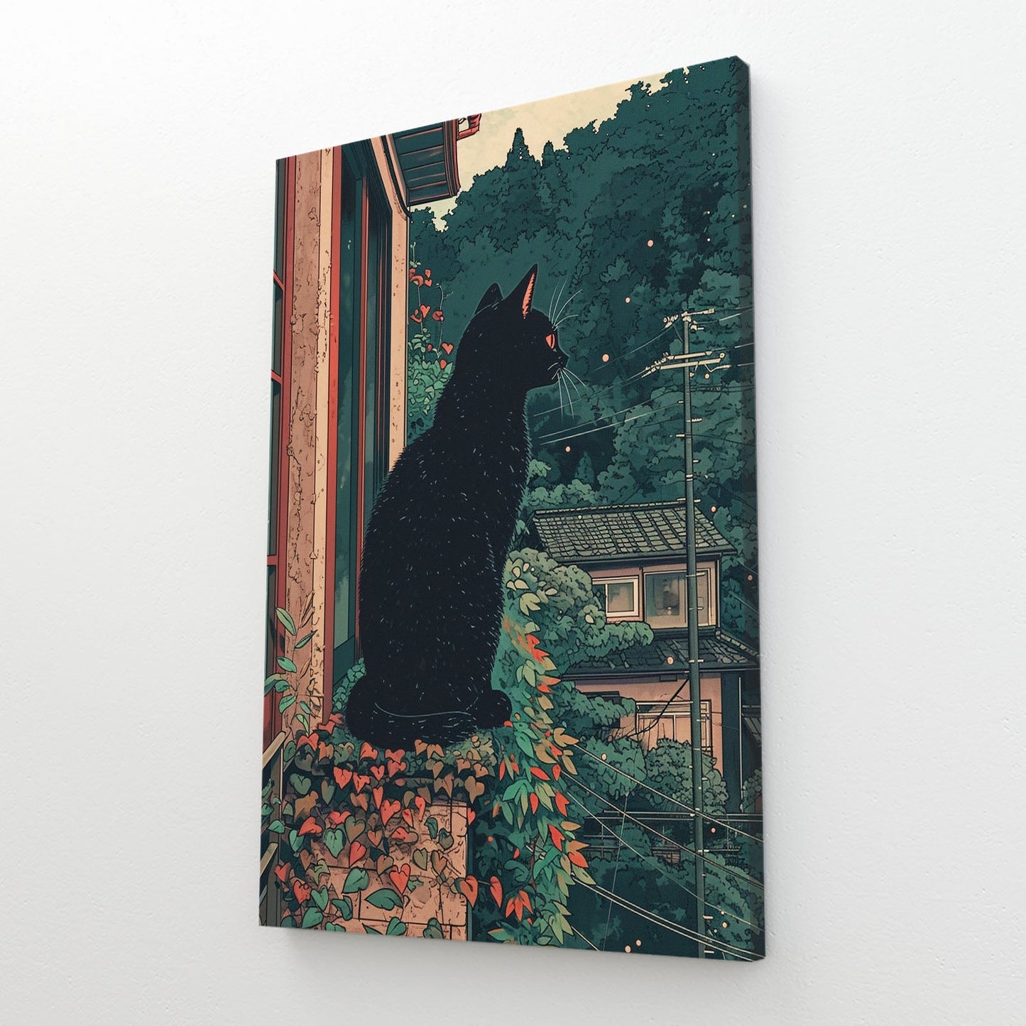 Cat Wall Art Japanese