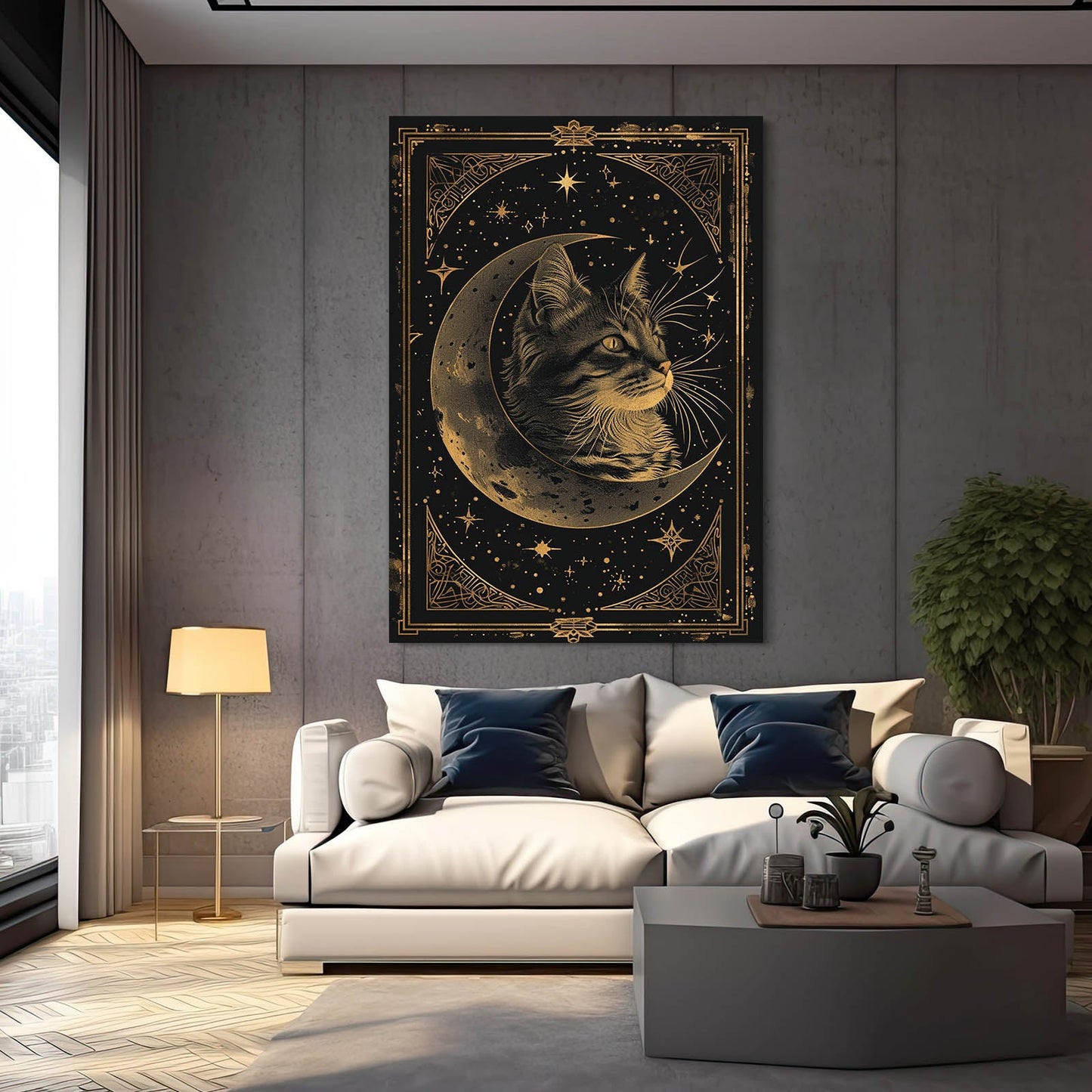Celestial Cat Wall Art