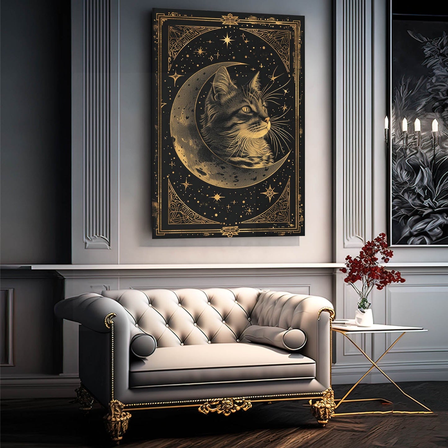Moon and Cat Wall Art | MusaArtGallery™