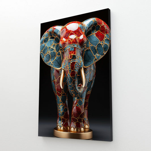 Ceramic Mosaic Elephant Art