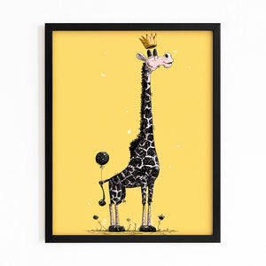 Child Giraffe Artwork