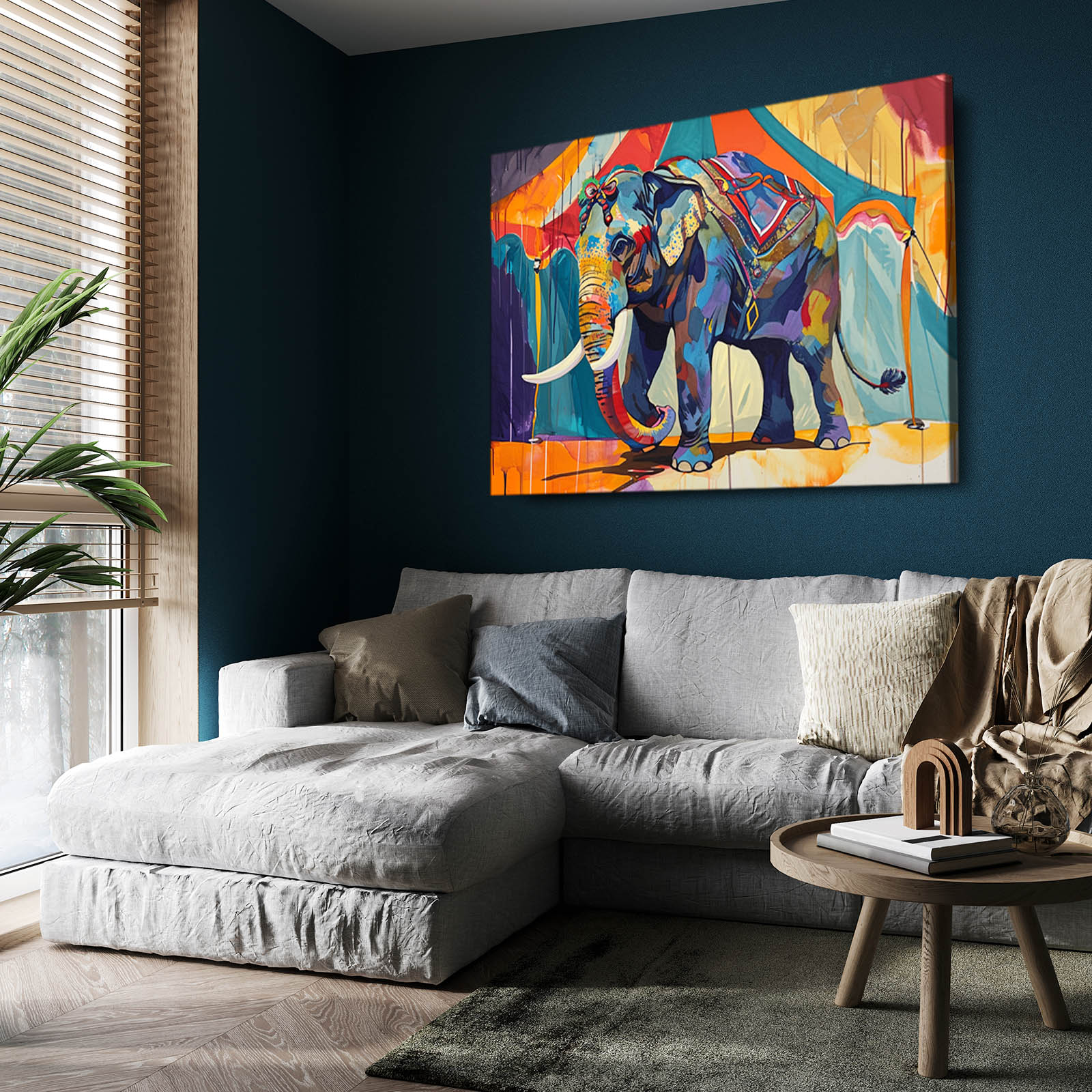Circus Elephant Wall Art