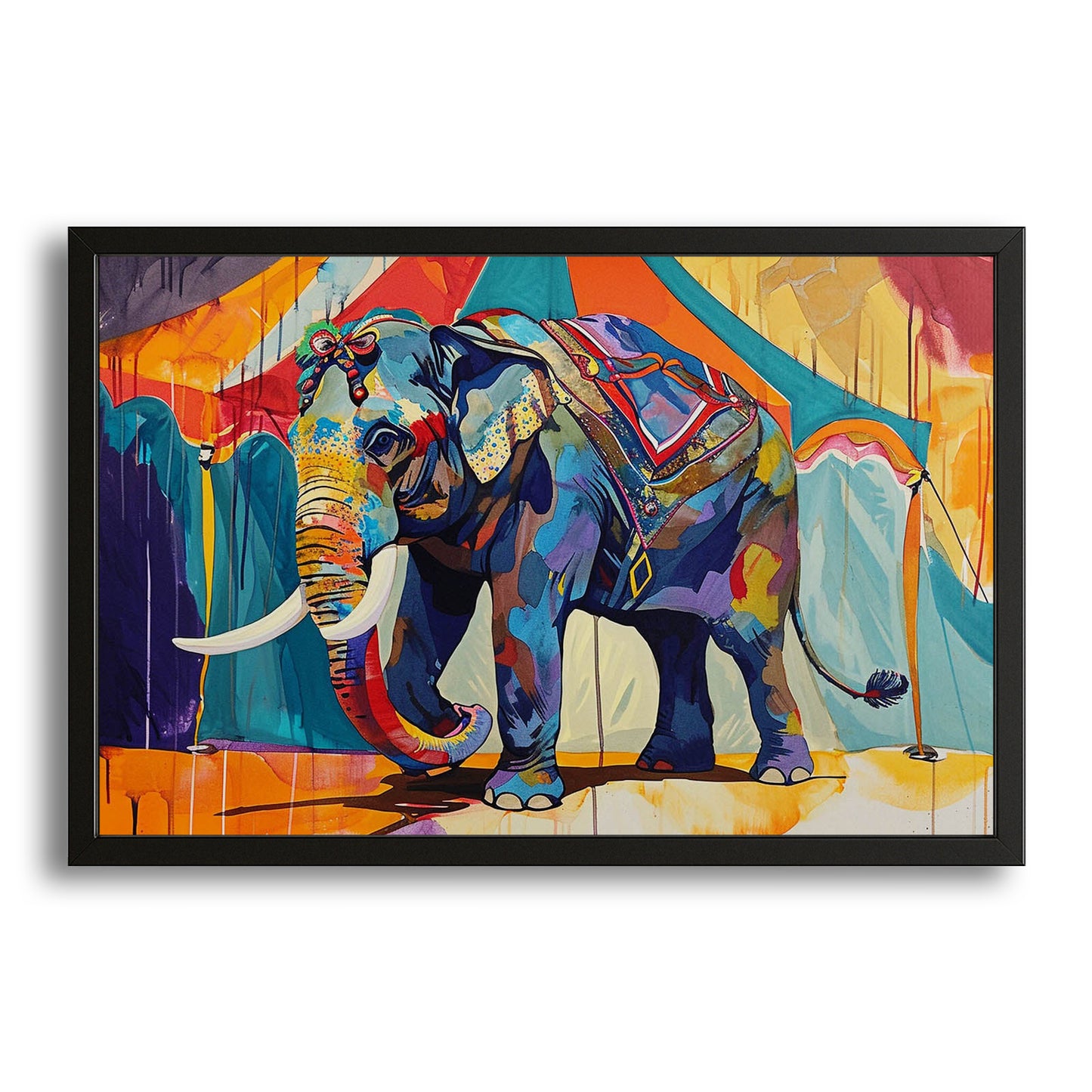 Circus Elephant Wall Art