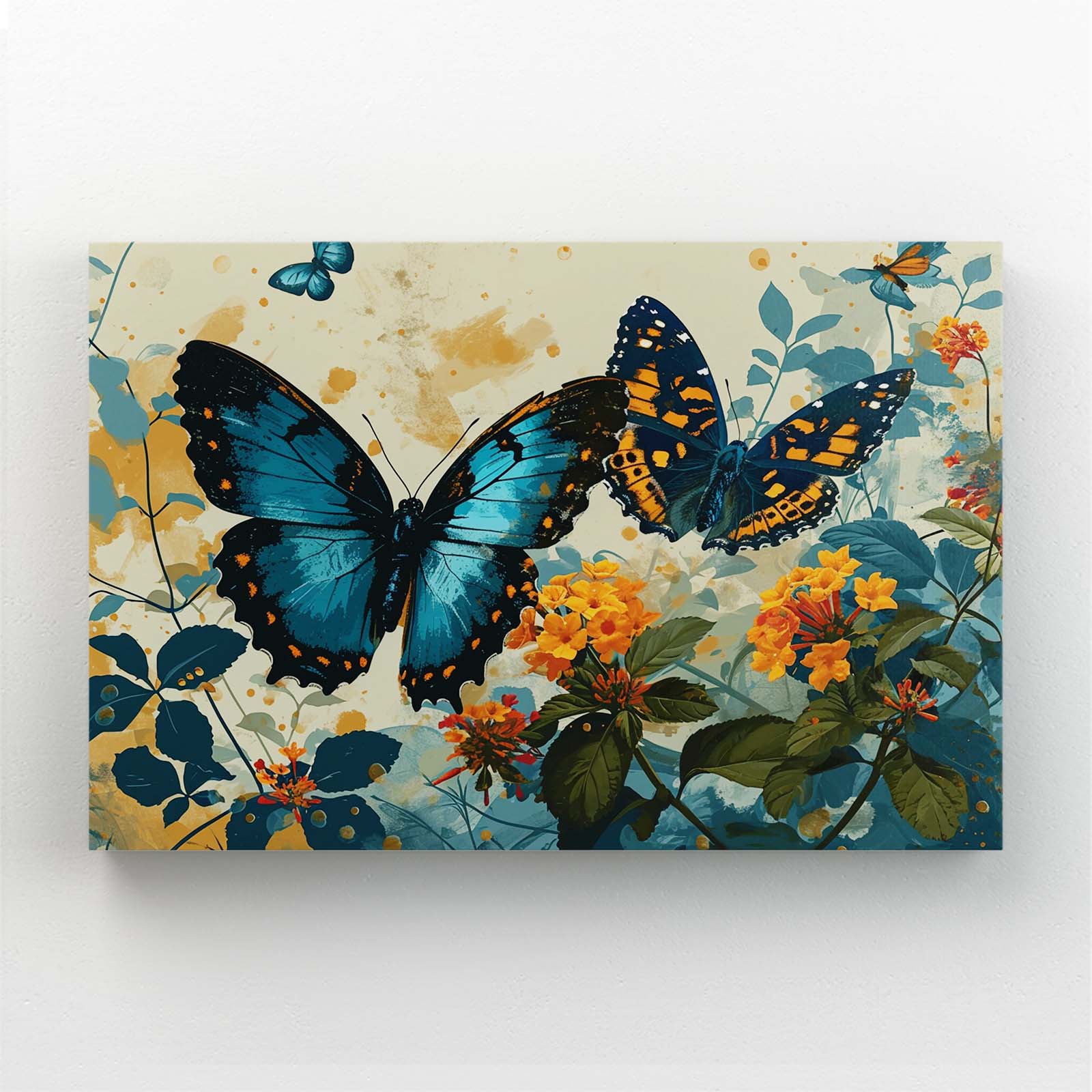 Color Harmony Butterfly Wall Art