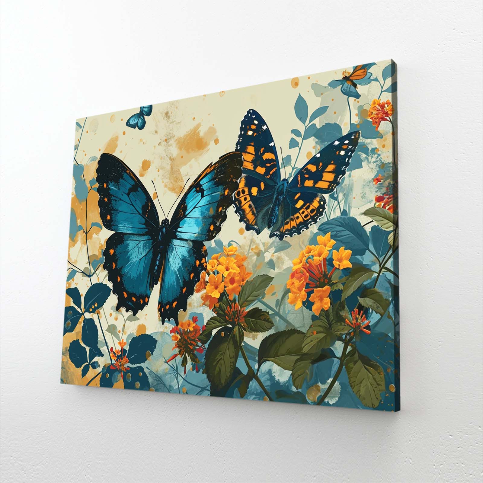 Color Harmony Butterfly Wall Art