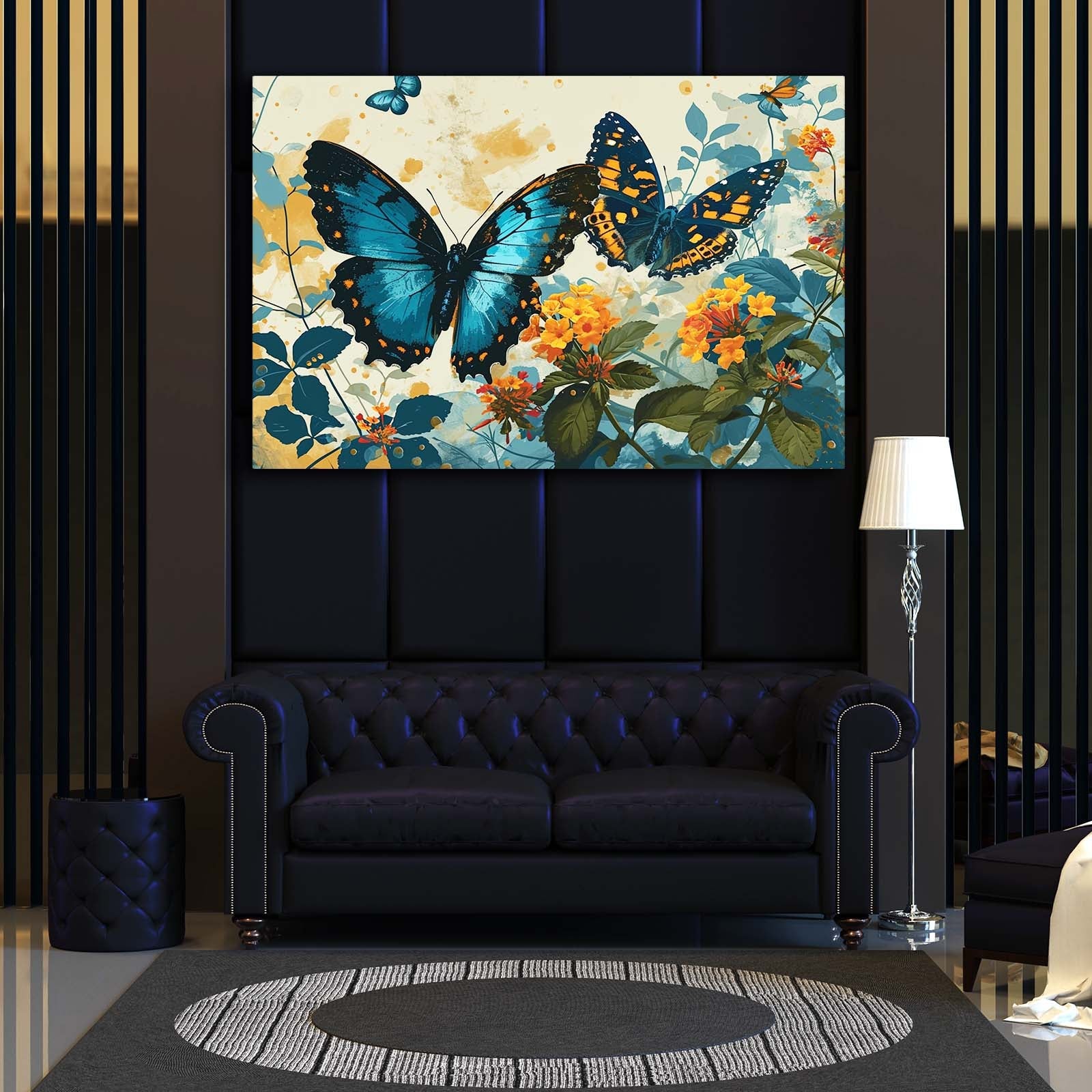 Color Harmony Butterfly Wall Art