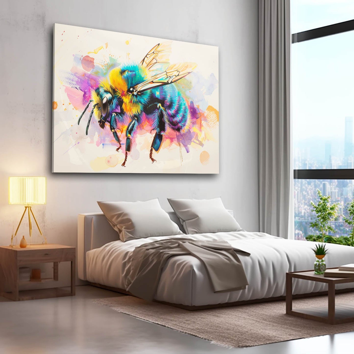 Color Splash Bee Art