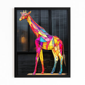 Colored Giraffe Wall Decor