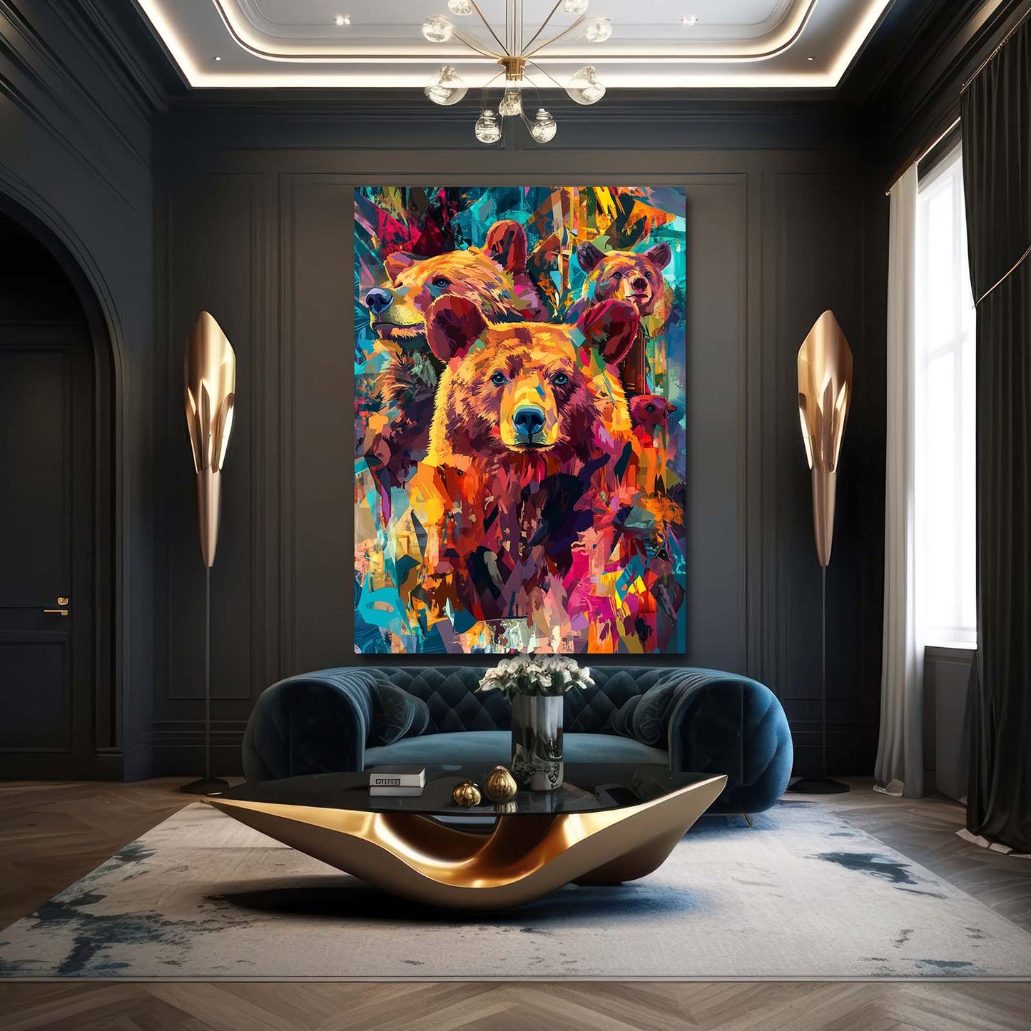 Colorful Bear Art