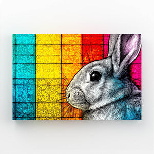Colorful Bunny Wall Art