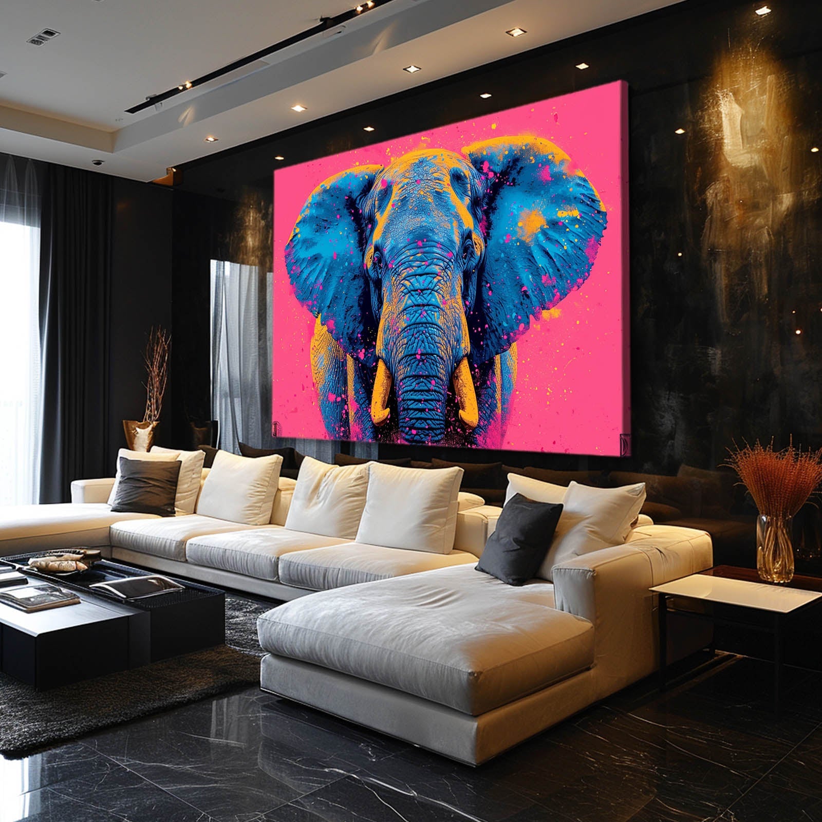 Colorful Elephant Art