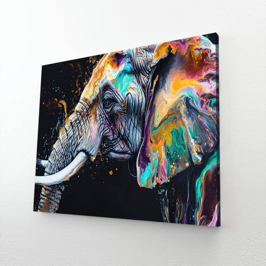 Colorful Elephant Wall Art