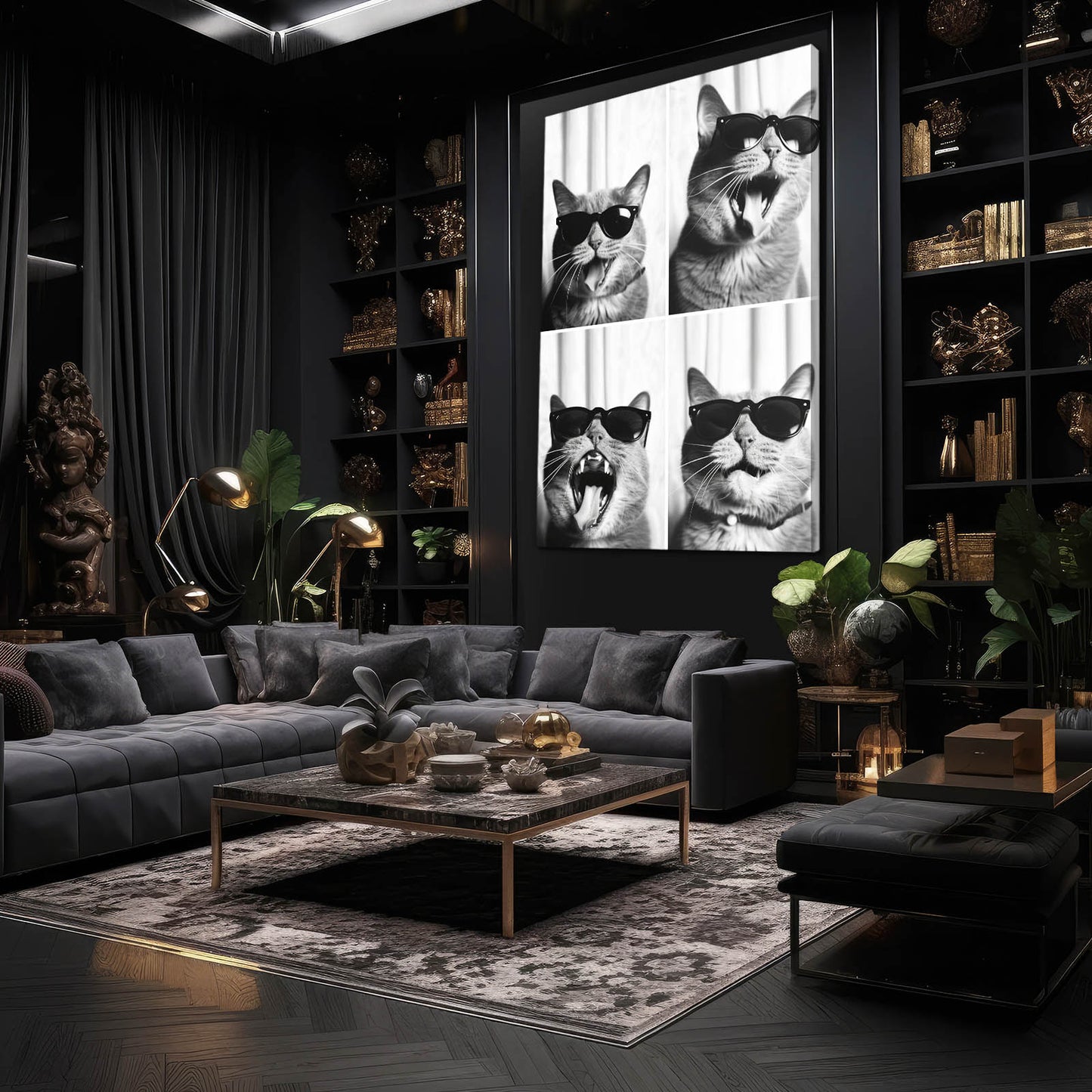 Cool Vibes Cat Wall Art