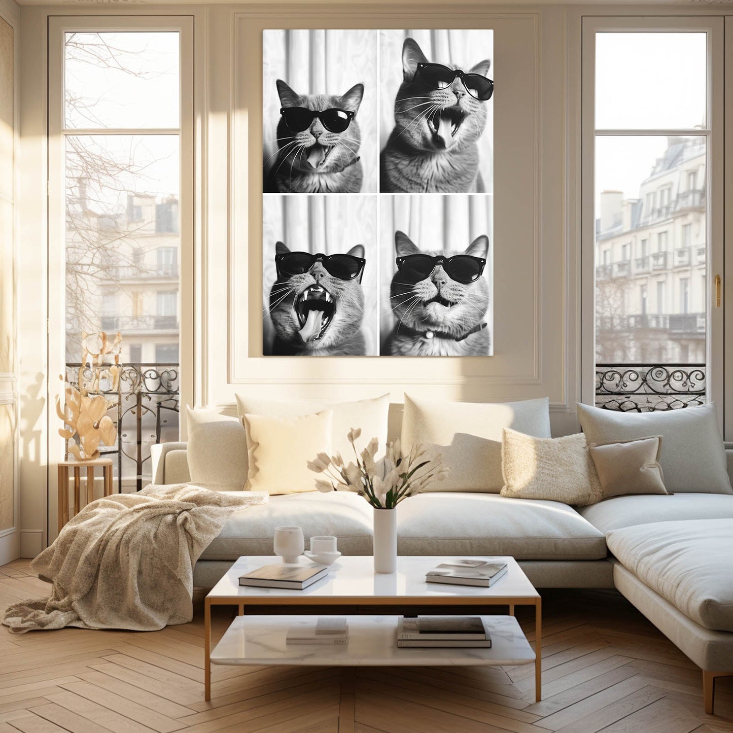 Cool Vibes Cat Wall Art