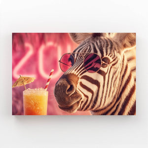 Cool Zebra Canvas Art