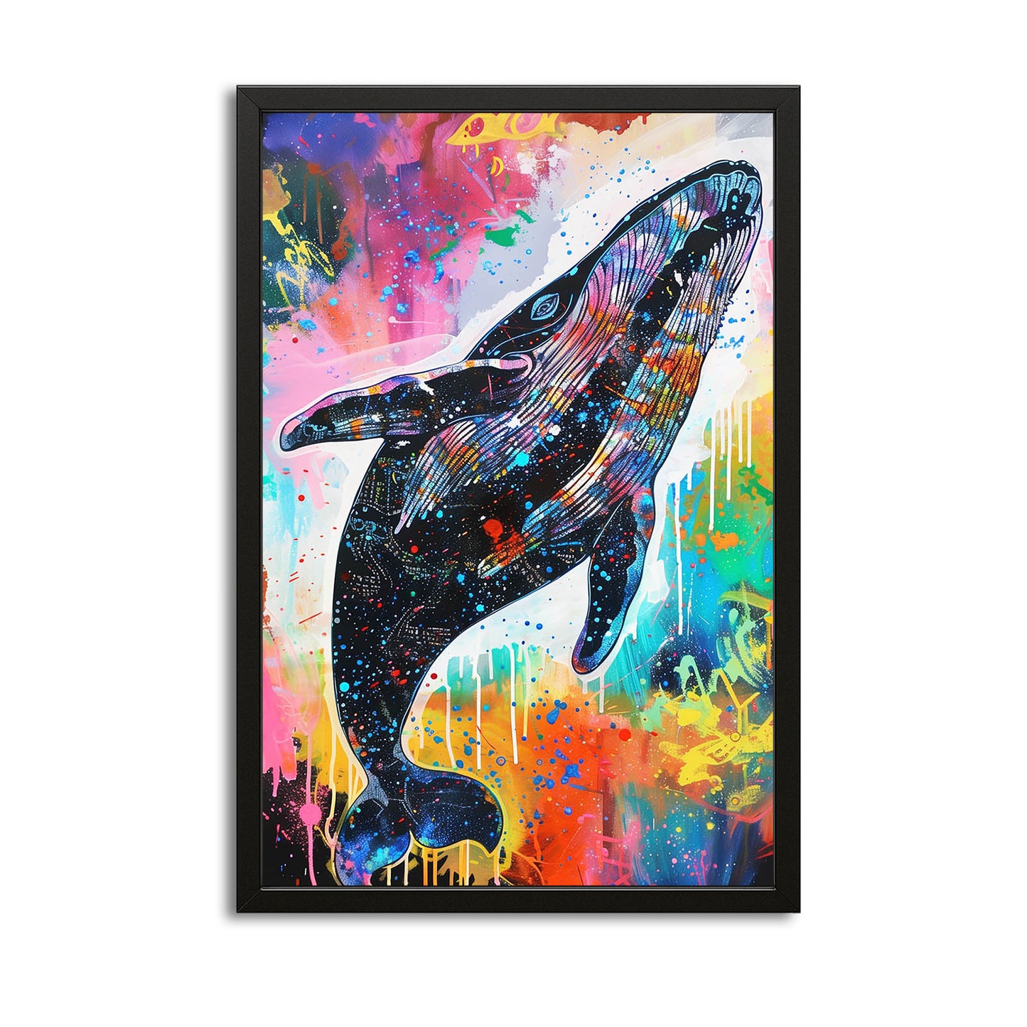 Cosmic Graffiti Whale Art