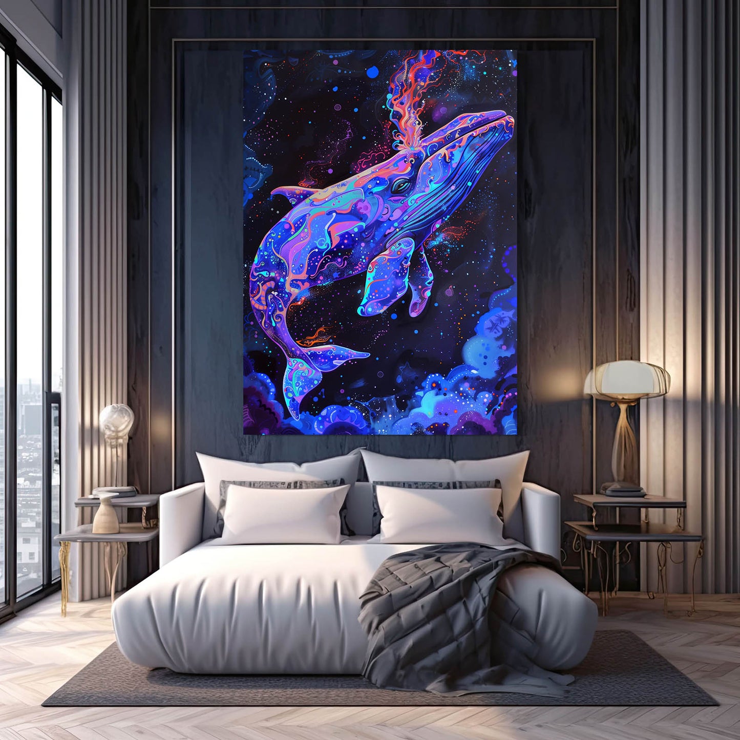 Cosmic Space Whale Art
