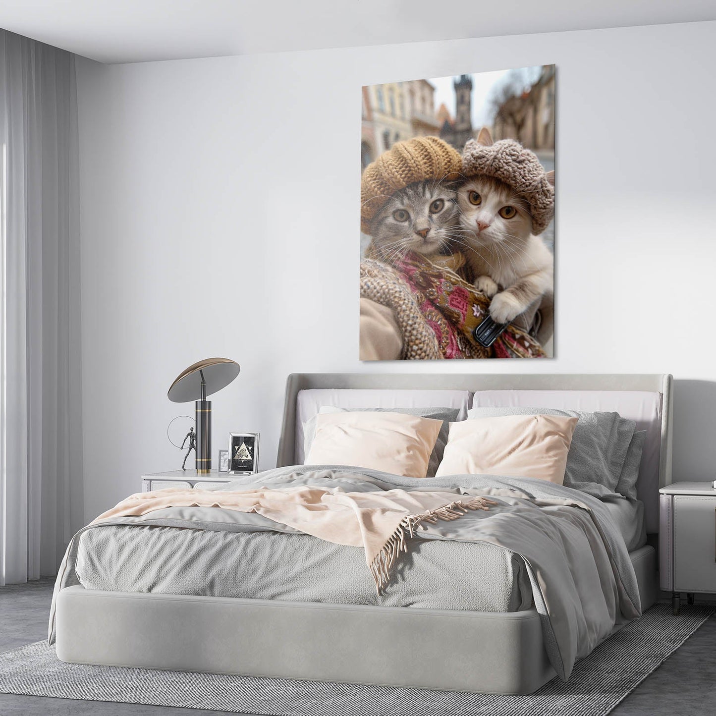 Cozy Travel Cat Wall Art