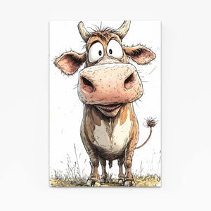 Crazy Cow Canvas
