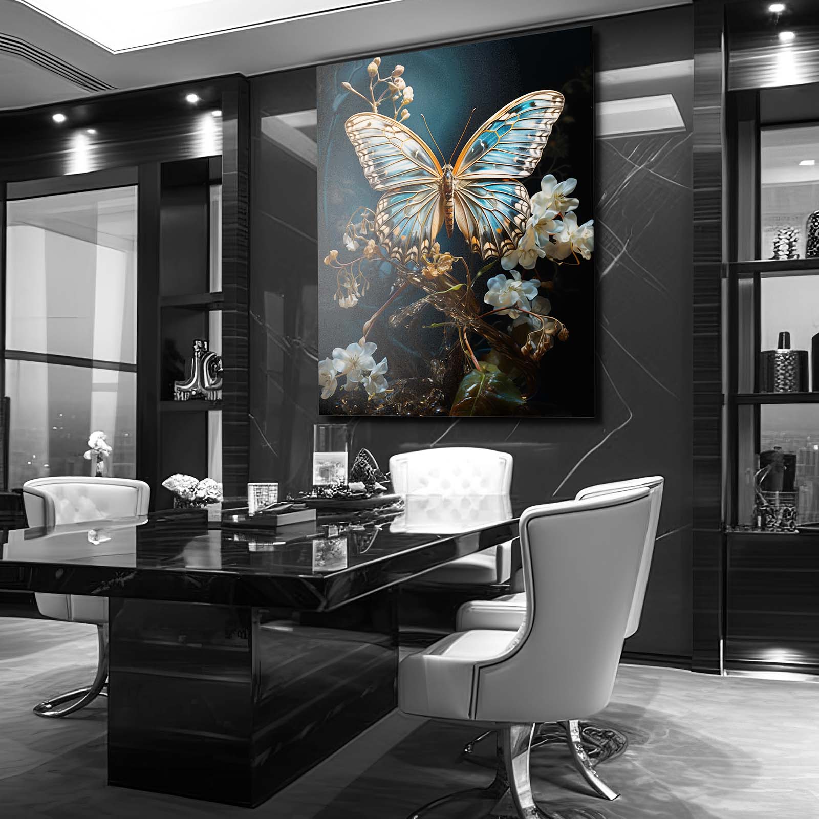 Crystal Wing Butterfly Wall Art