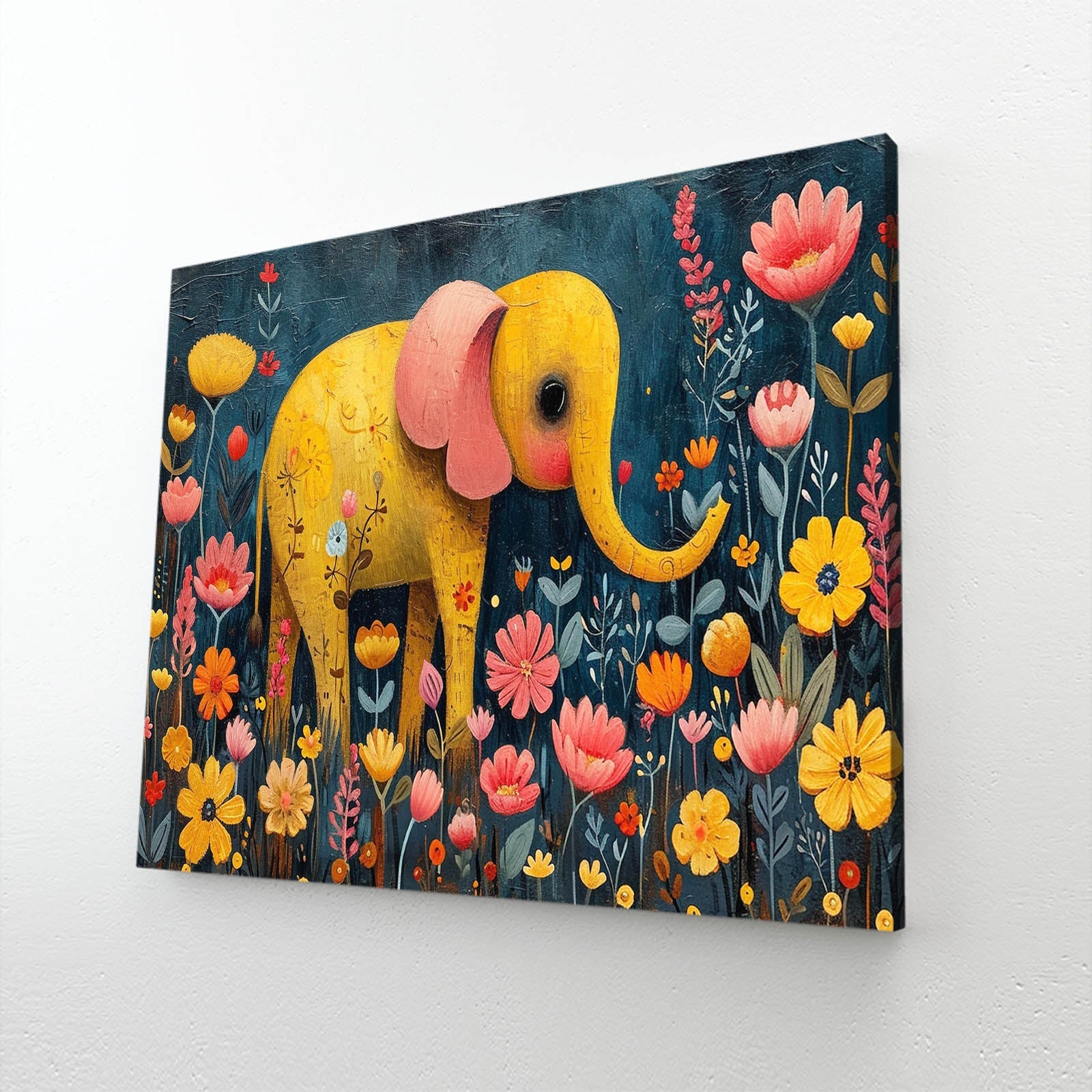 Cute Floral Elephant Art