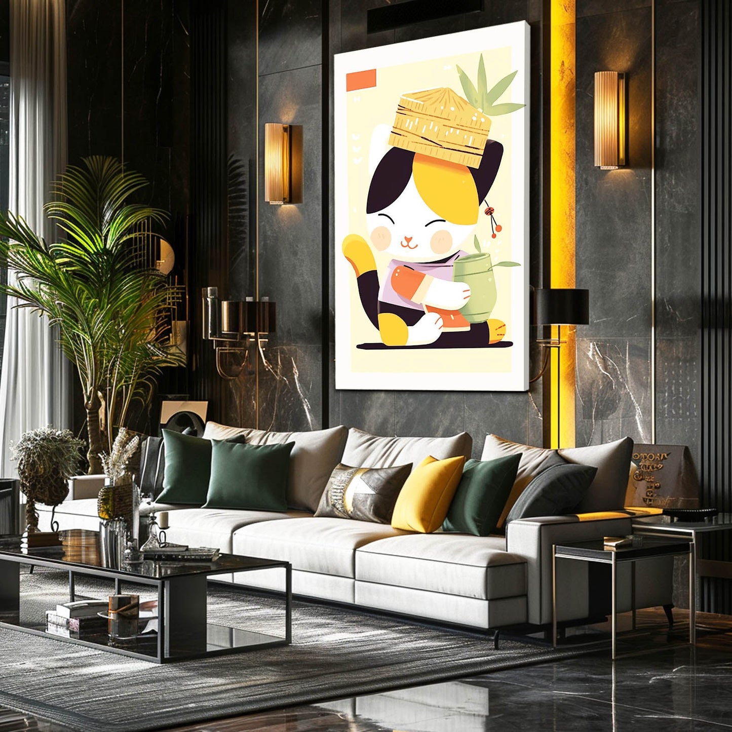 Zen Spirit Cat Art