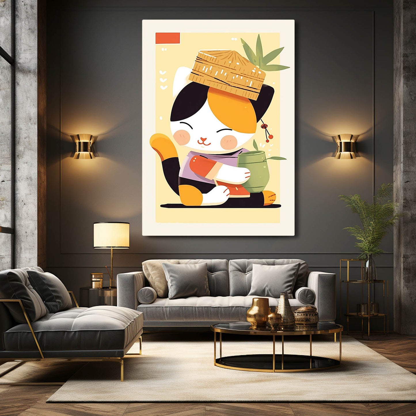 Zen Spirit Cat Art