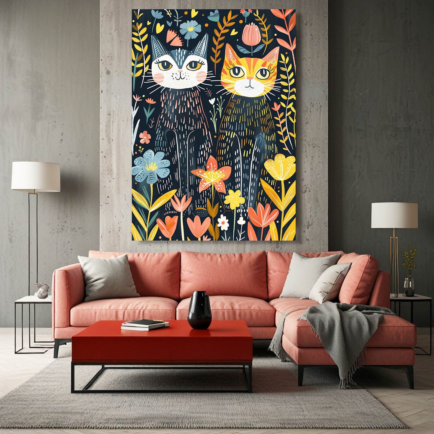 Cute Wall Art Cat