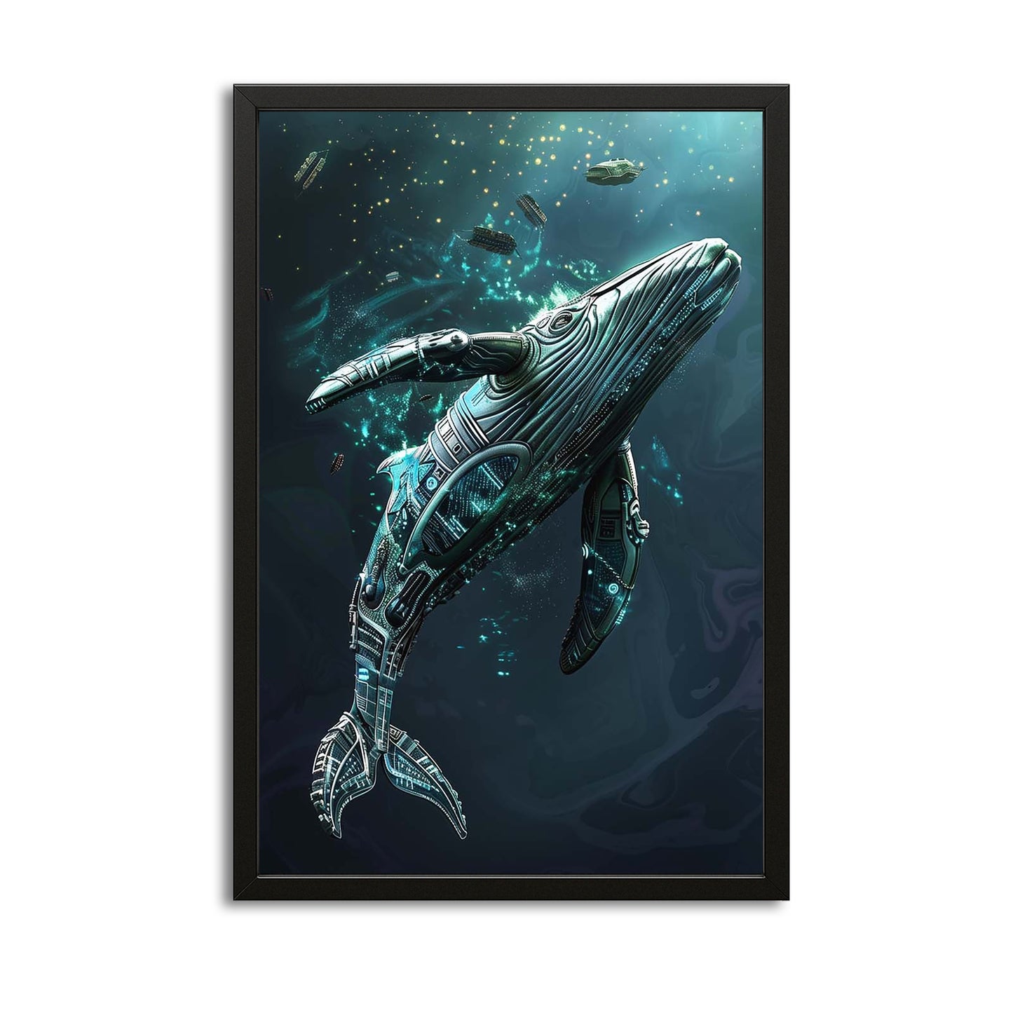 Cyber Abyss Whale Art