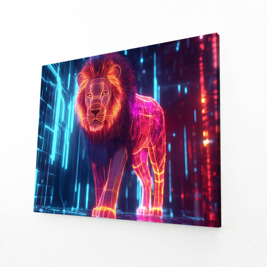 Cyber Lion Wall Decor