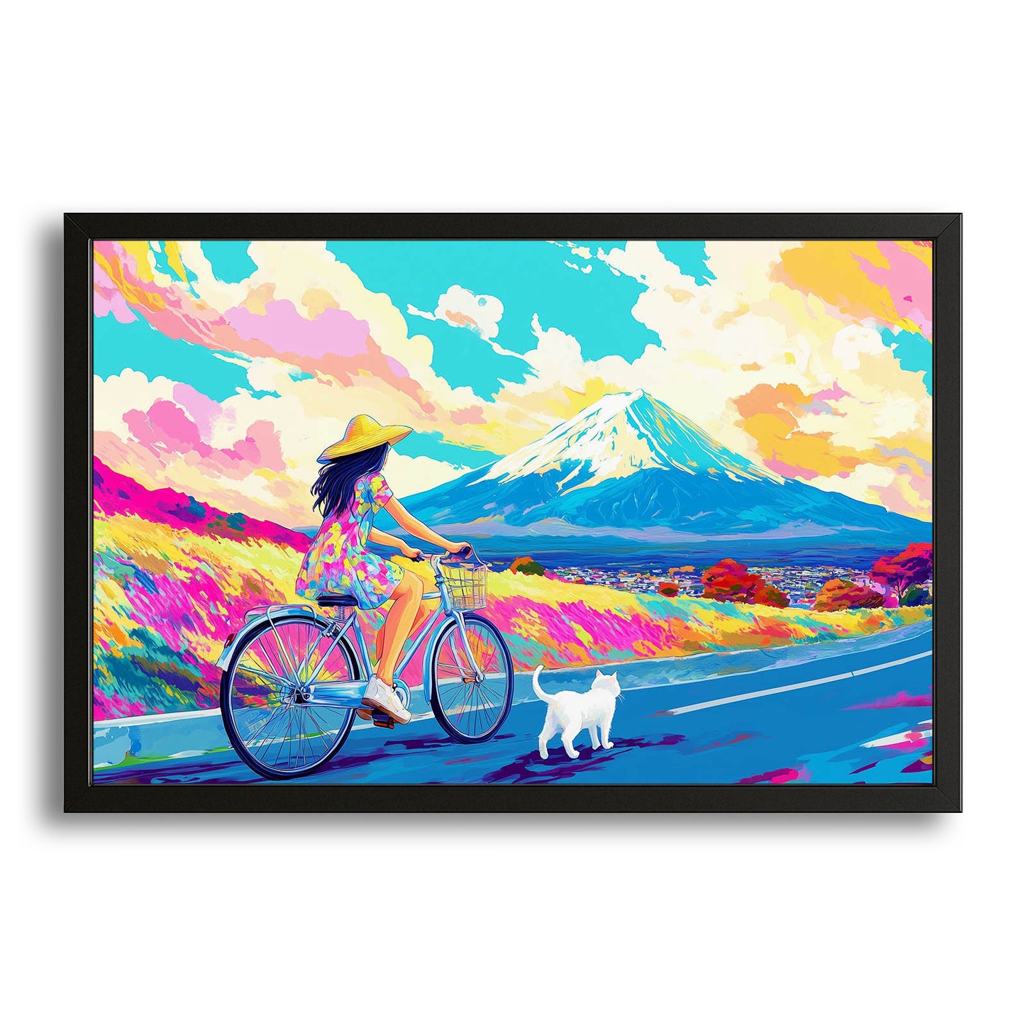 Cycling Dream Wall Art Cat